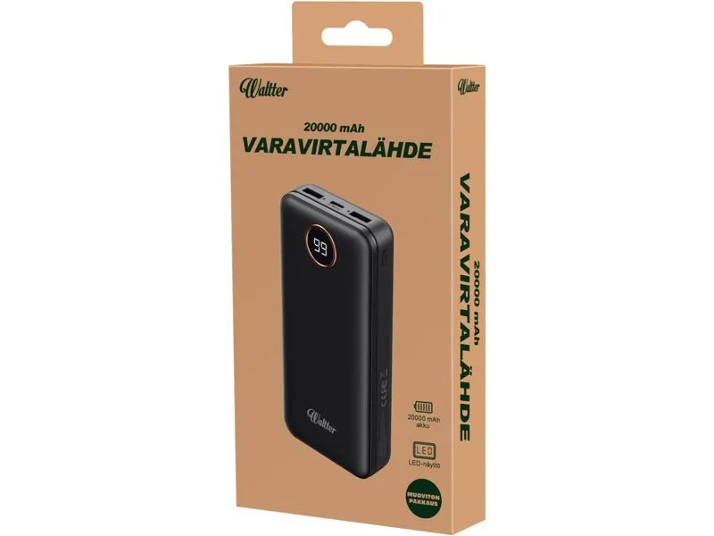 Waltter Eco Led Pb virtapankki 20000mAh
